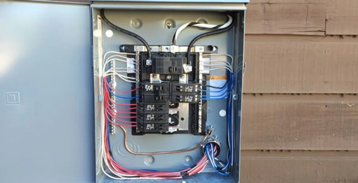 electrical panel upgrade service featuring newly installed electrical panel wired by licensed electricians in Los Angeles, CA