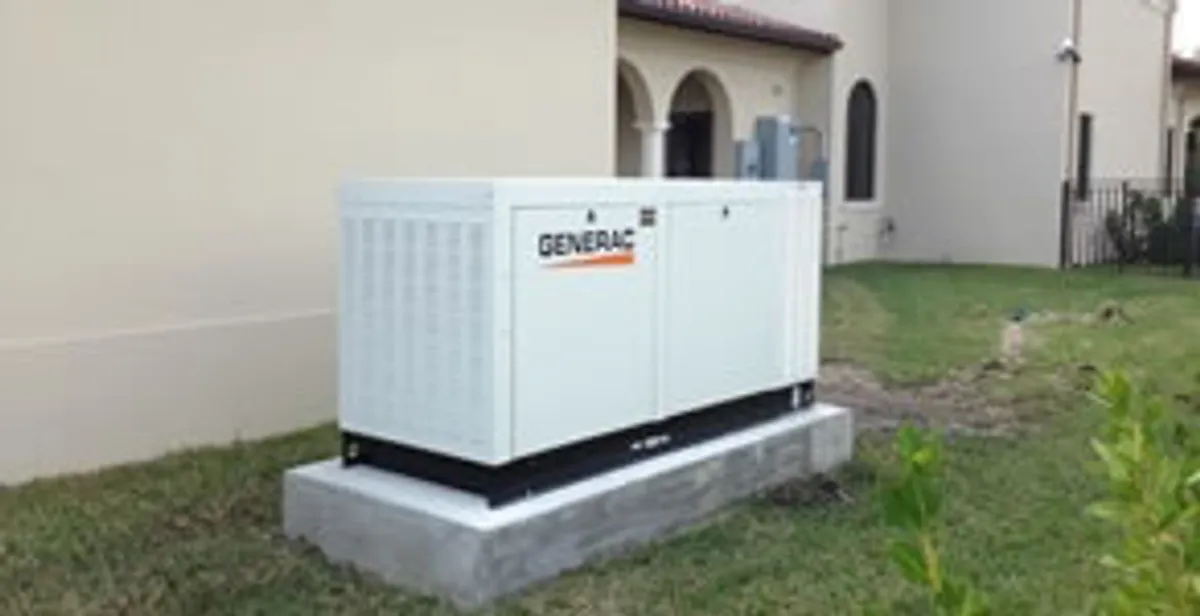 generator installation service showing standby generator professionally installed for residential power backup in Los Angeles, CA